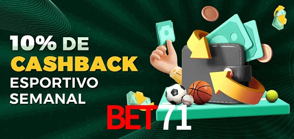 10% de bônus de cashback na bet71